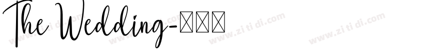 The Wedding字体转换